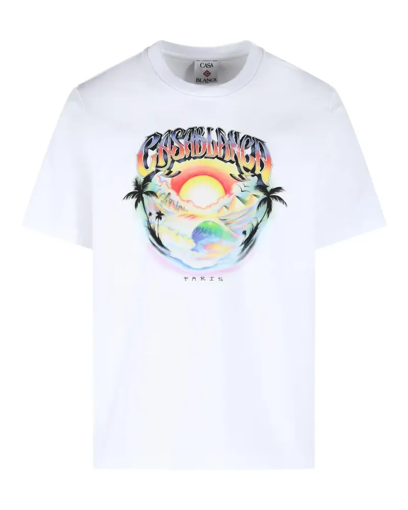 Casablanca Paris Casa Airspray T-shirt - Weiß Weiß