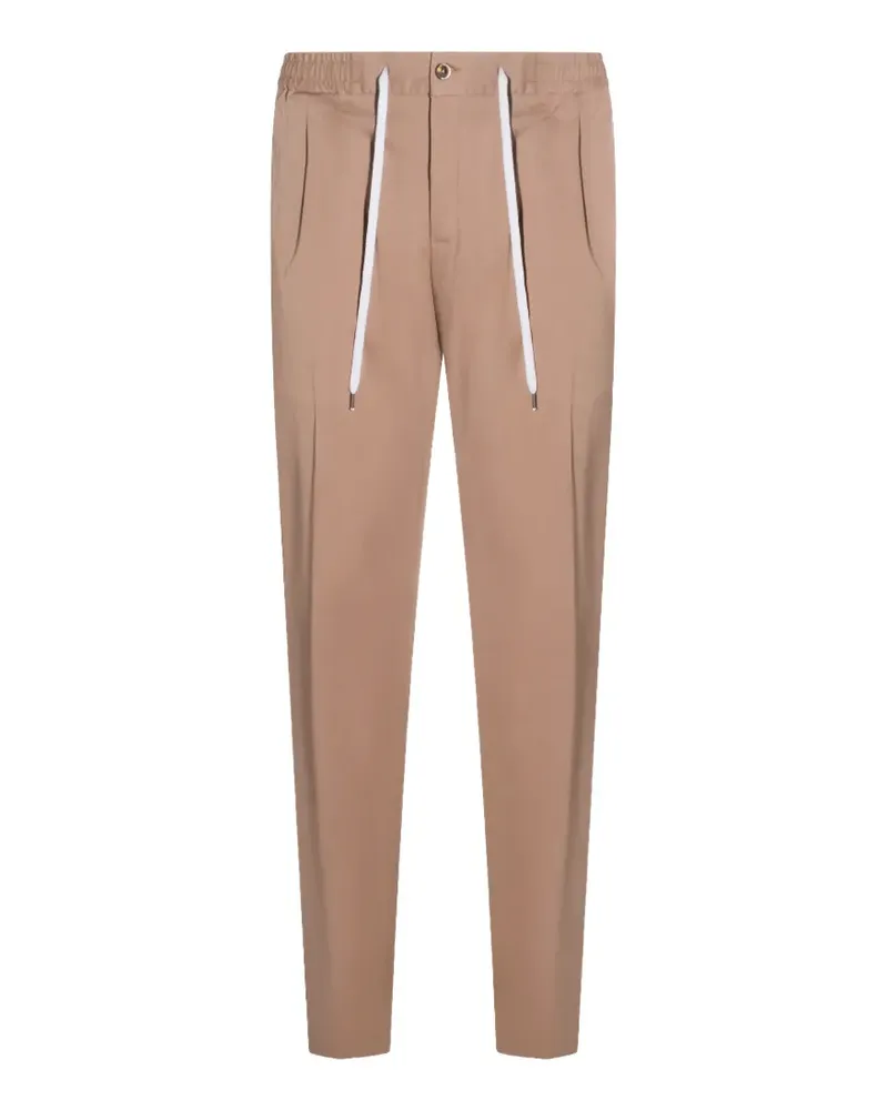 PT TORINO drawstring pleat trousers - Nude Nude