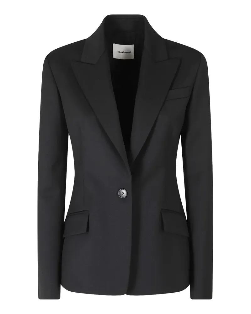 ANDAMANE Bianca single-breasted blazer - Schwarz Schwarz