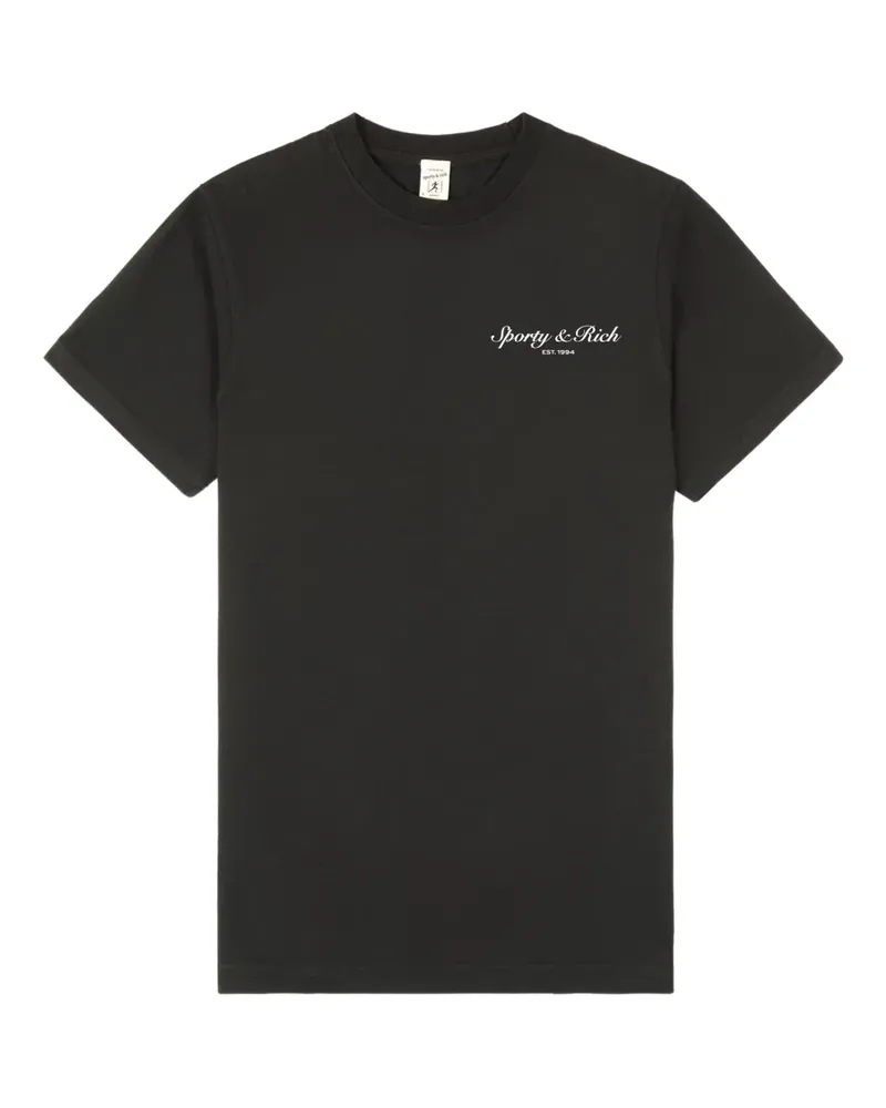 SPORTY & RICH Stallion T-Shirt - Schwarz Schwarz