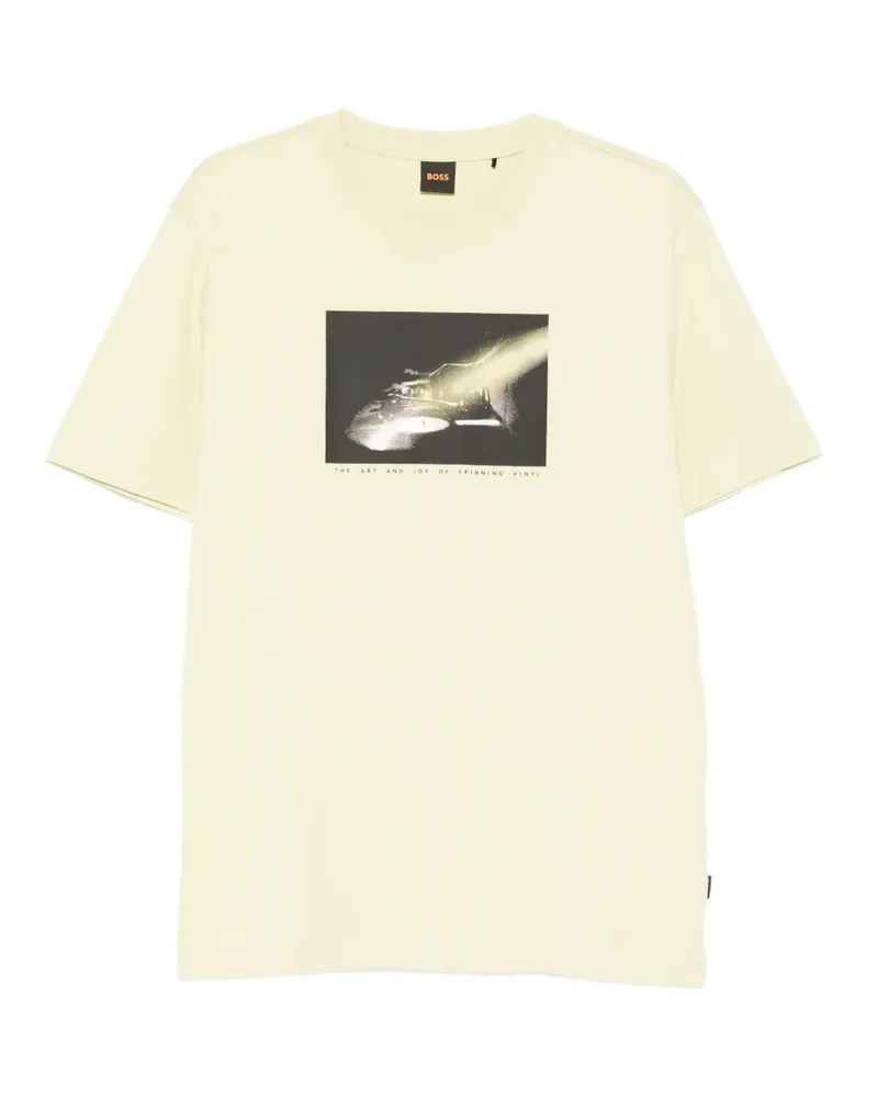 HUGO BOSS graphic-print T-shirt - Gelb Gelb