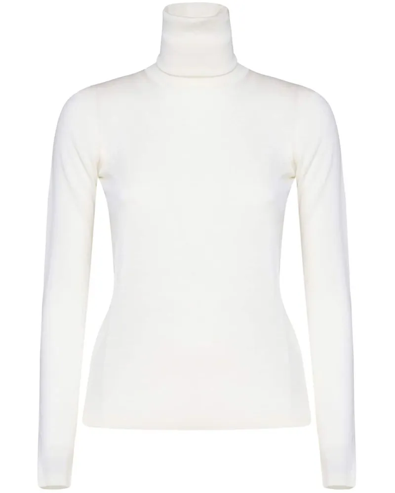 Max Mara Klassischer Rollkragenpullover - Weiß Weiß