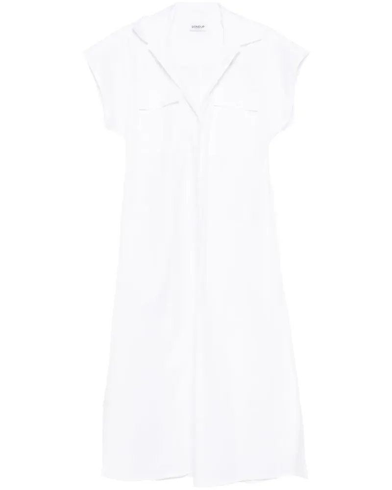 Dondup Midikleid aus Baumwolle - Weiß Weiß