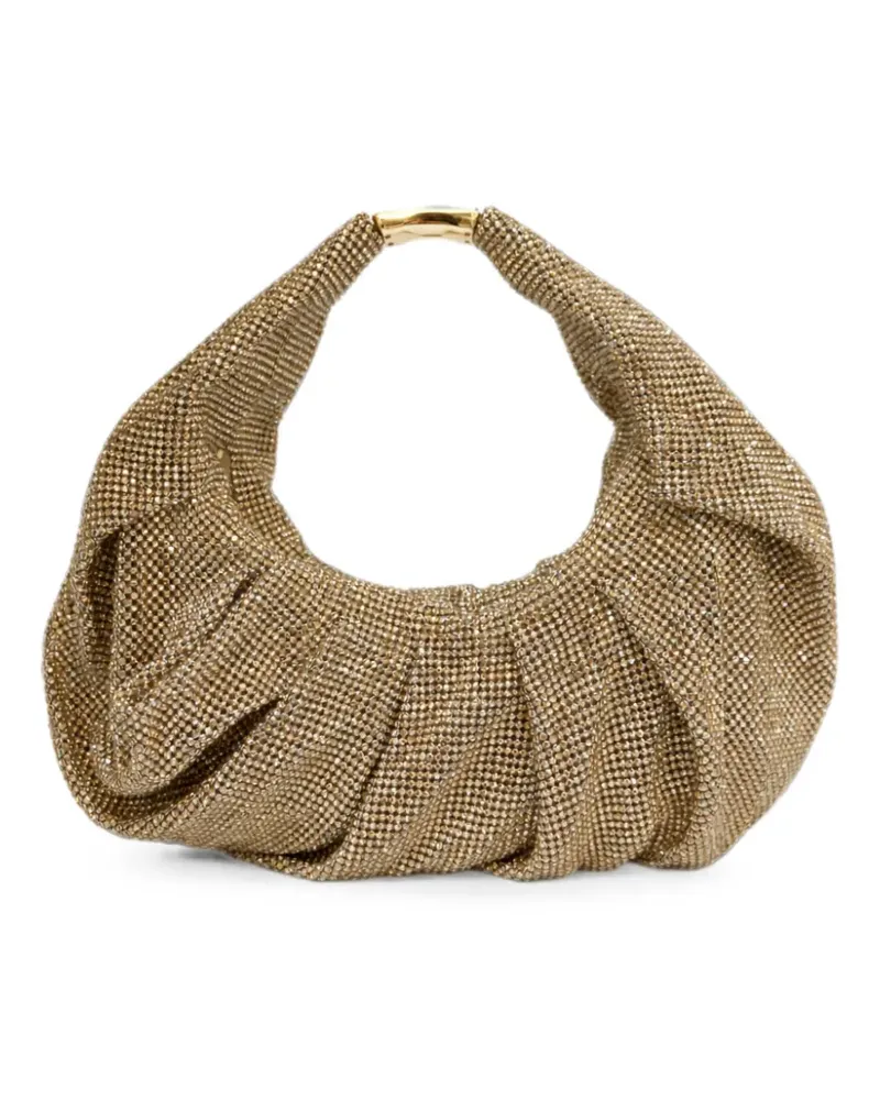 Benedetta Bruzziches Yennifer Schultertasche mit Kristallen - Gold Gold