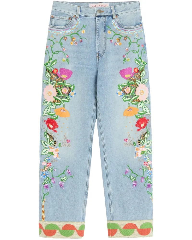 Valentino Garavani Bestickte Jeans - Blau Blau