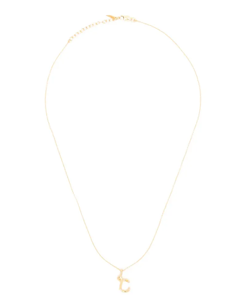 Missoma mini Curly Molten initial necklace - Gold Gold