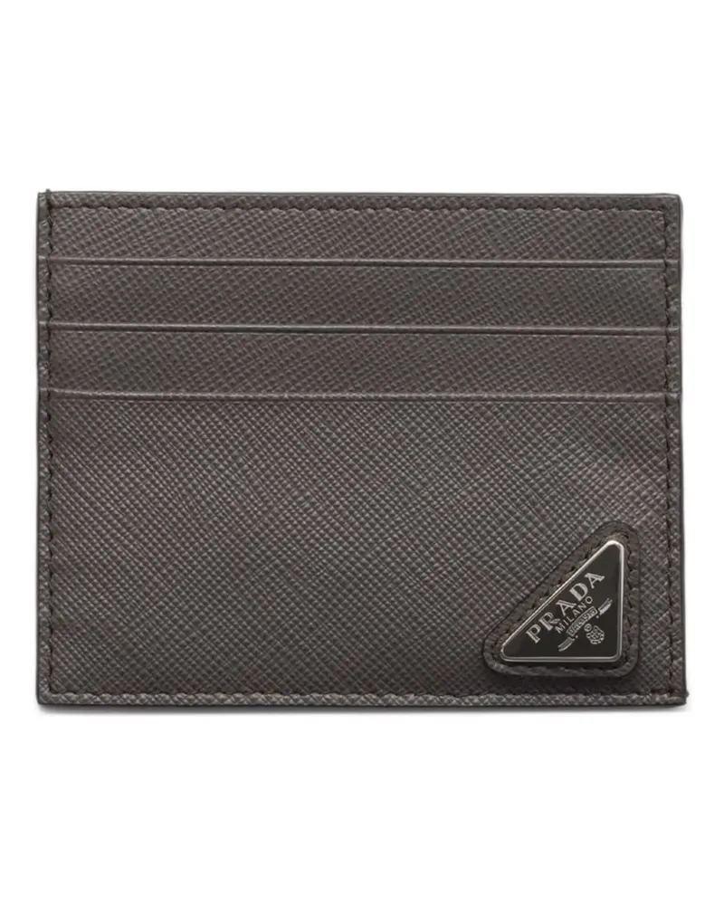 Prada Texturiertes Kartenetui - Grau Grau