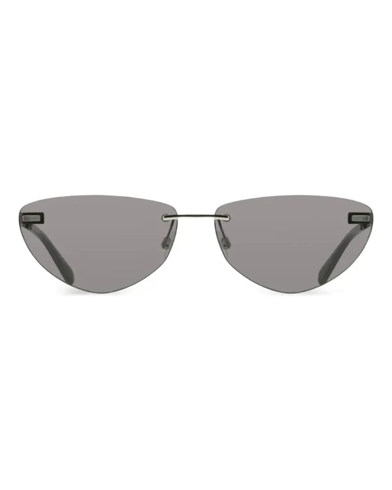 Calvin Klein rimless cat-eye sunglasses - Silber Silber