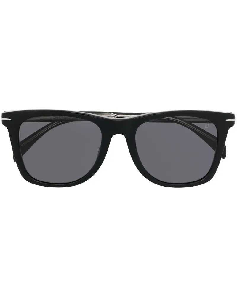 EYEWEAR by DAVID BECKHAM Sonnenbrille mit eckigem Gestell - Schwarz Schwarz