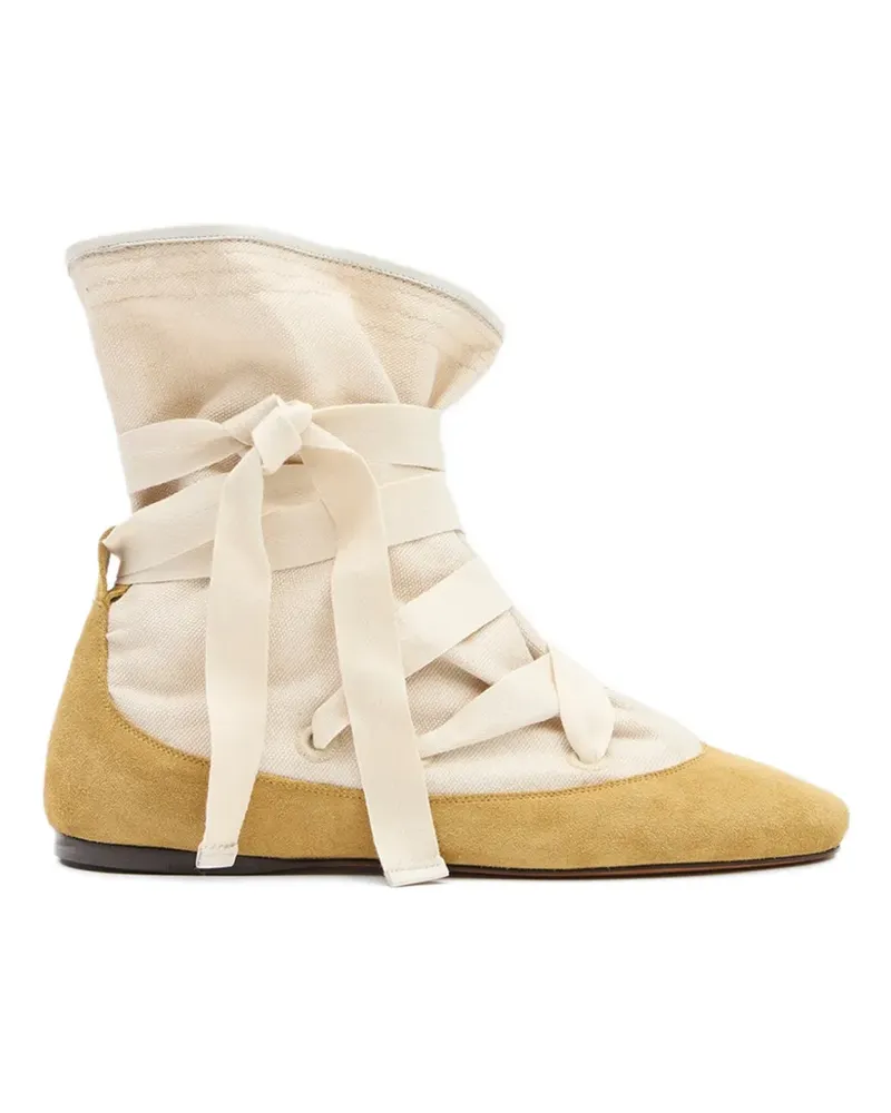 Isabel Marant Letiz Stiefeletten mit Schnürung - Nude Nude