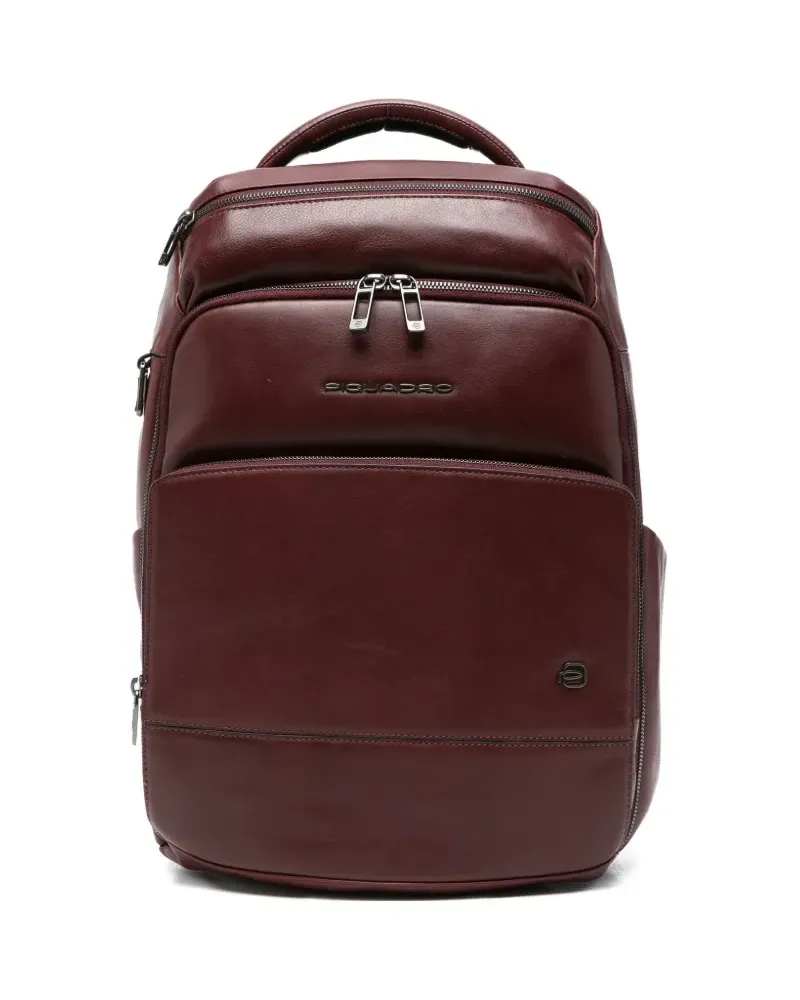 Piquadro Rucksack mit Reißverschluss - Rot Rot