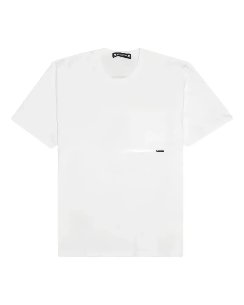 Mastermind Japan T-Shirt mit Logo-Tasche - Weiß Weiß