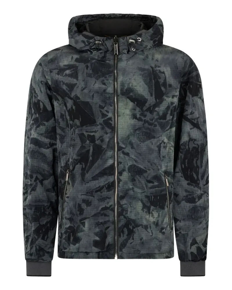 MOORER hooded bomber jacket - Grau Grau