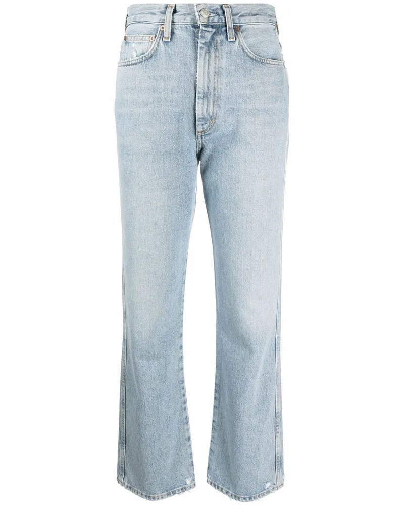 AGOLDE Pinch Waist Straight-Leg-Jeans Blau