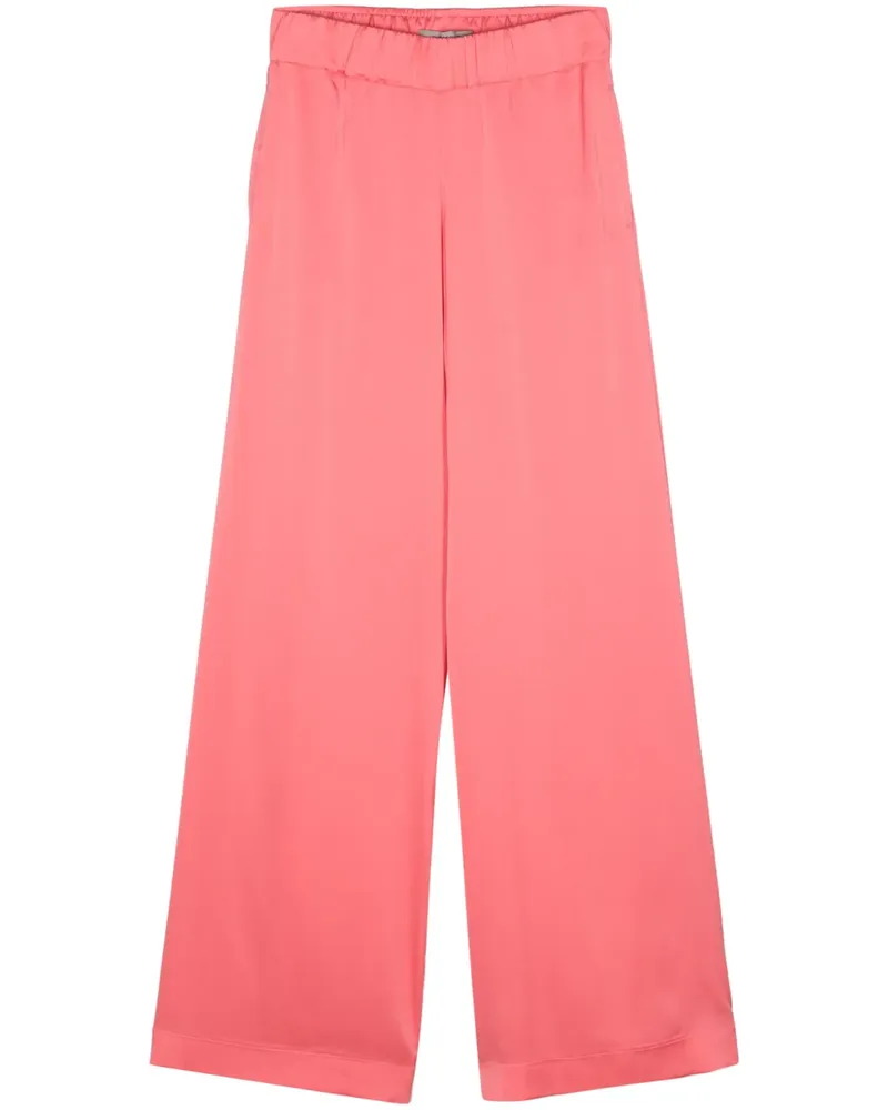 D.EXTERIOR Satinhose mit weitem Bein - Rosa Rosa
