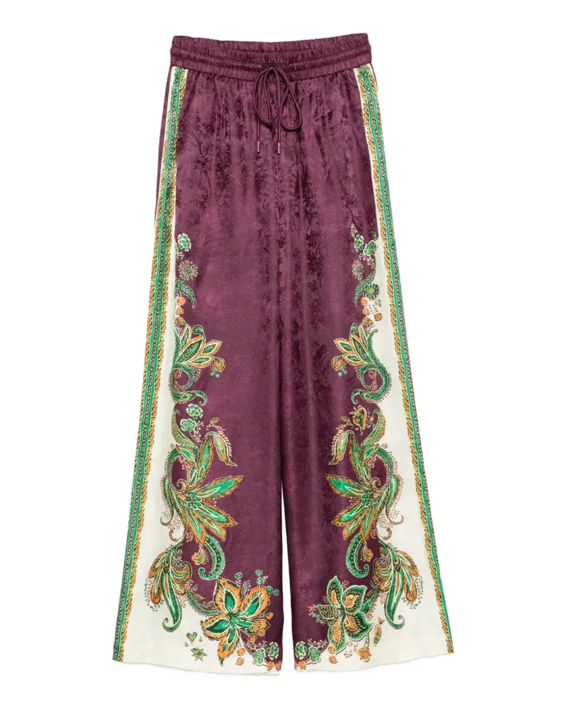 ALEMAIS Ruthie paisley-print palazzo pants - Violett Violett