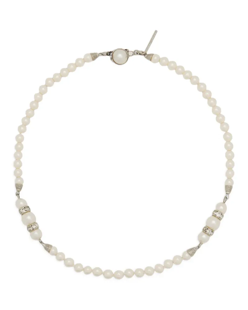 Alessandra Rich Halskette mit Perlen - Silber Silber