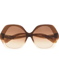 Vivienne Westwood Sonnenbrille mit Oversized-Gestell Braun