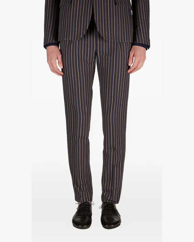 Daniele Alessandrini striped trousers - Blau Blau