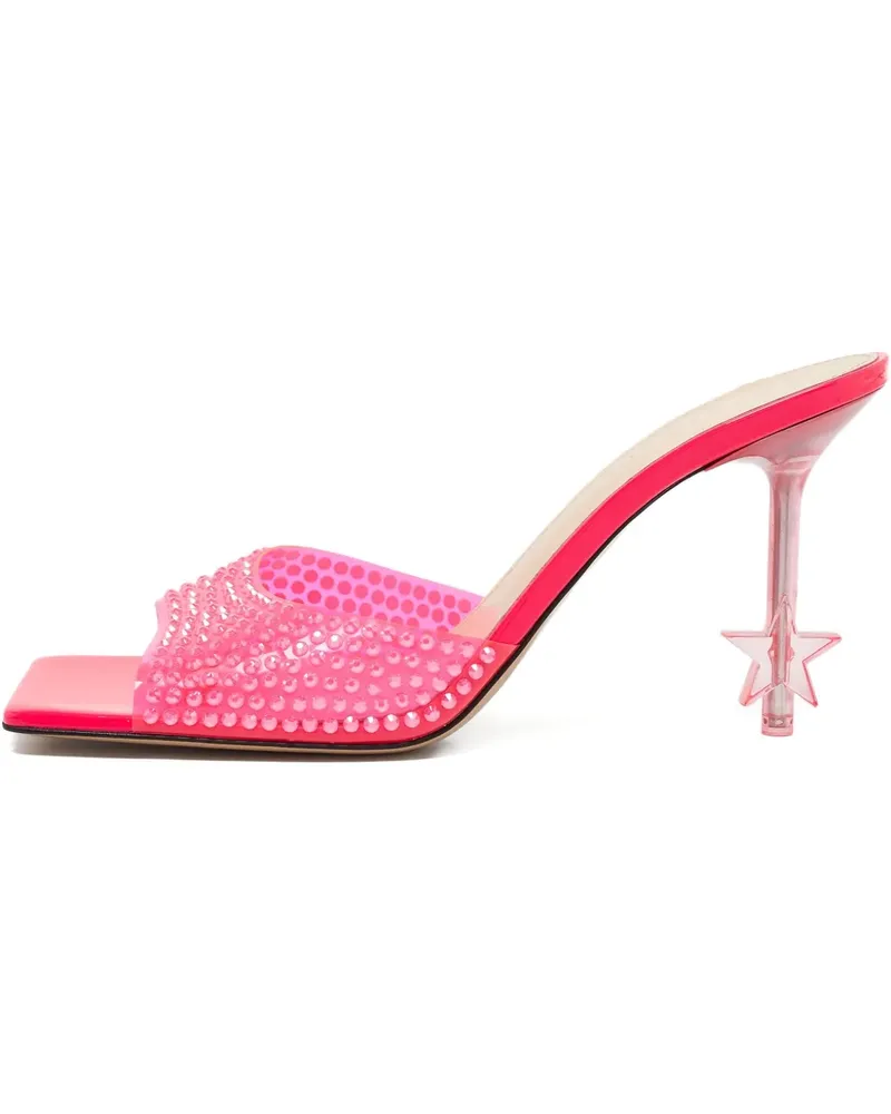 Mach & Mach Sandalen mit Kristallen 100mm - Rosa Rosa
