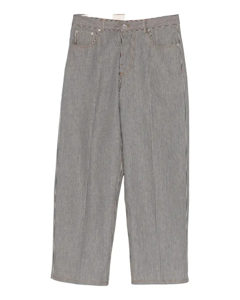 AMI Paris Gestreifte Jeans - Blau Blau