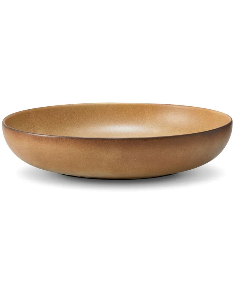 L’OBJET Mittelgroße Terra Coupe-Porzellanschale (30cm) - Braun Braun