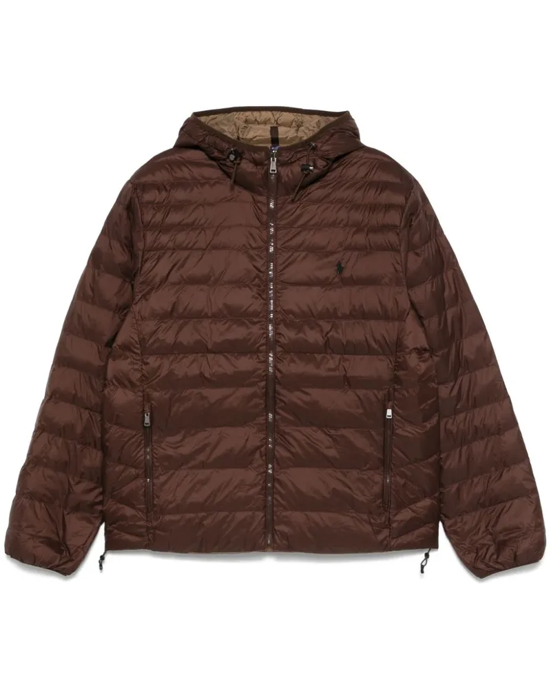 Ralph Lauren Gefütterte Kapuzenjacke - Braun Braun