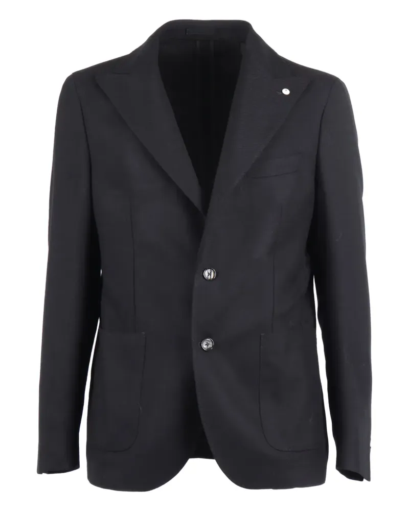 Luigi Bianchi Mantova buttoned jacket - Schwarz Schwarz