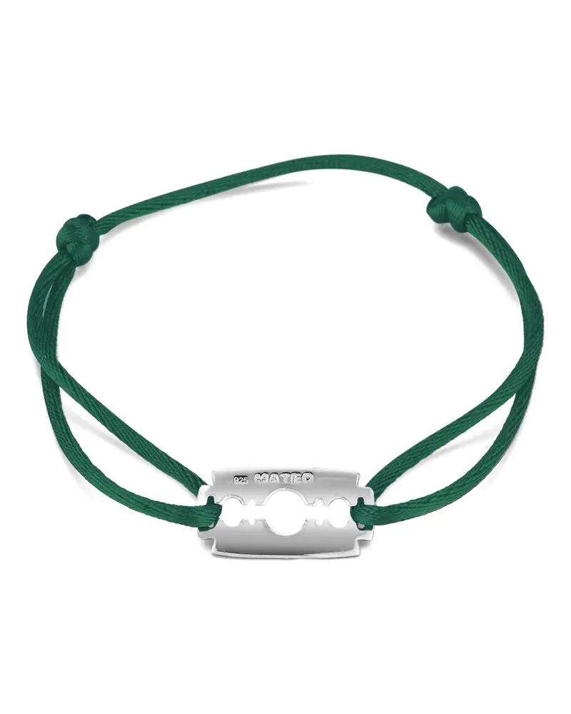 MATEO Razor Blade Armband - Silber Silber