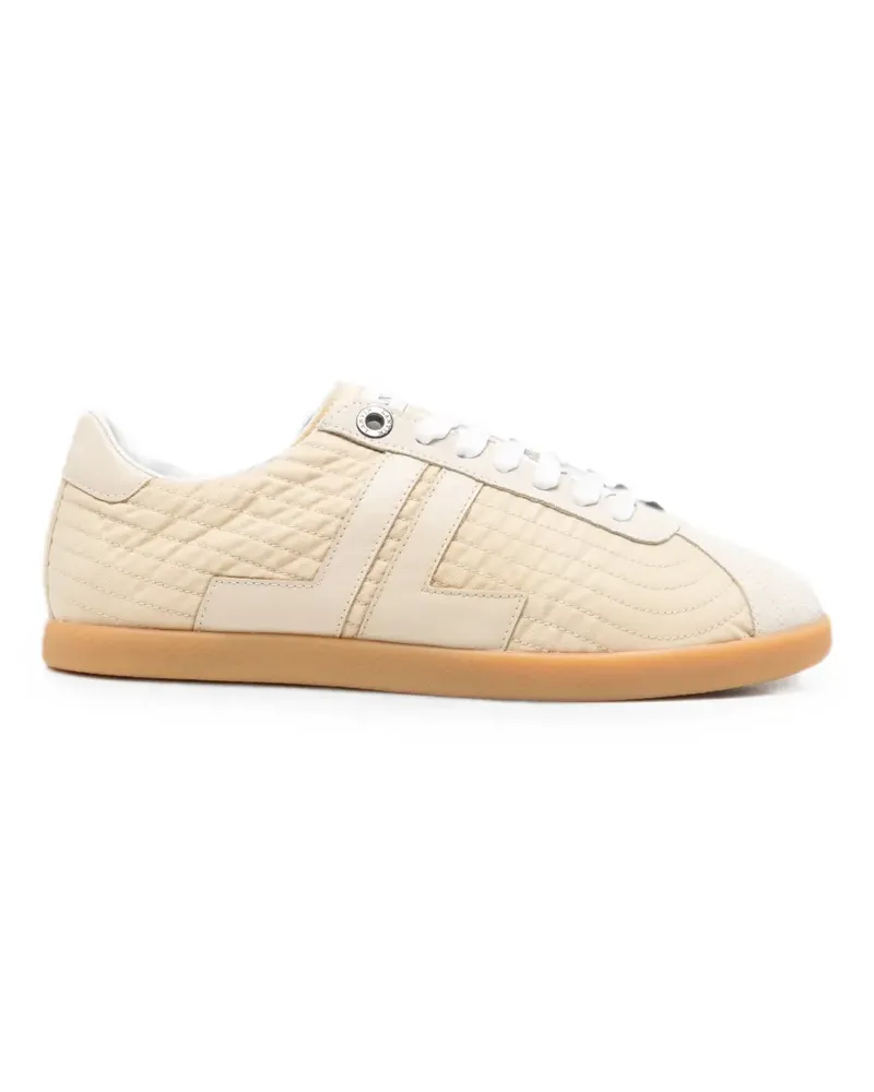 Lanvin Gesteppte Sneakers mit Logo - Nude Nude