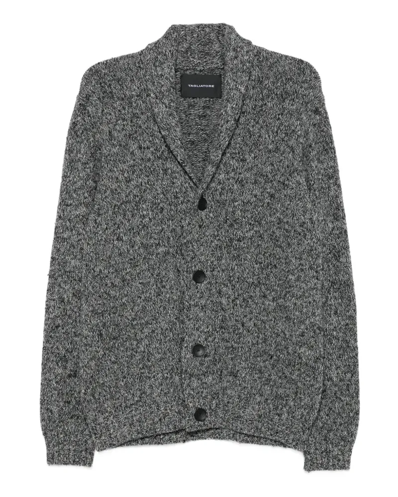 Tagliatore Cardigan mit Schalkragen - Grau Grau