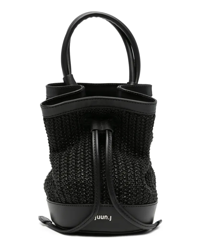 JUUN.J drawstring tote bag - Schwarz Schwarz