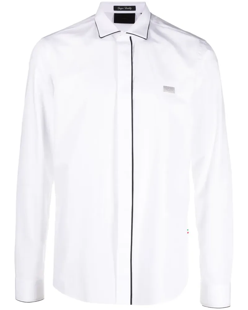 Philipp Plein Sugar Daddy Hemd - Weiß Weiß