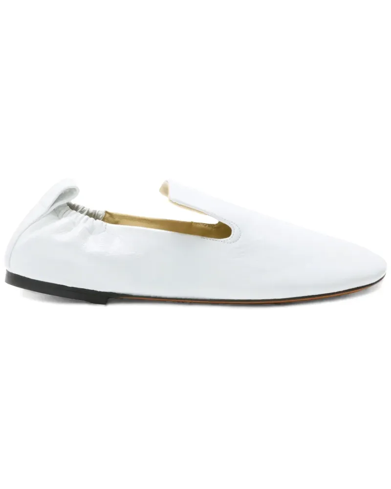 Proenza Schouler Geraffte Loafer - Weiß Weiß