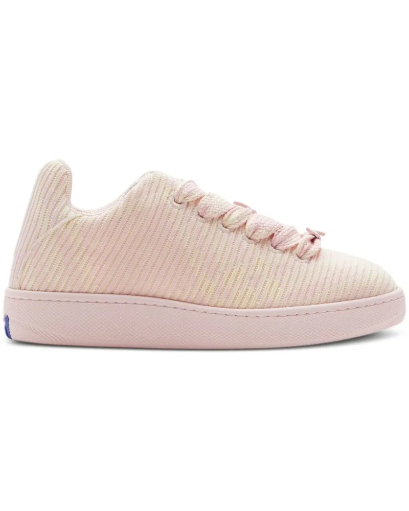 Burberry Box Sneakers mit Check - Rosa Rosa