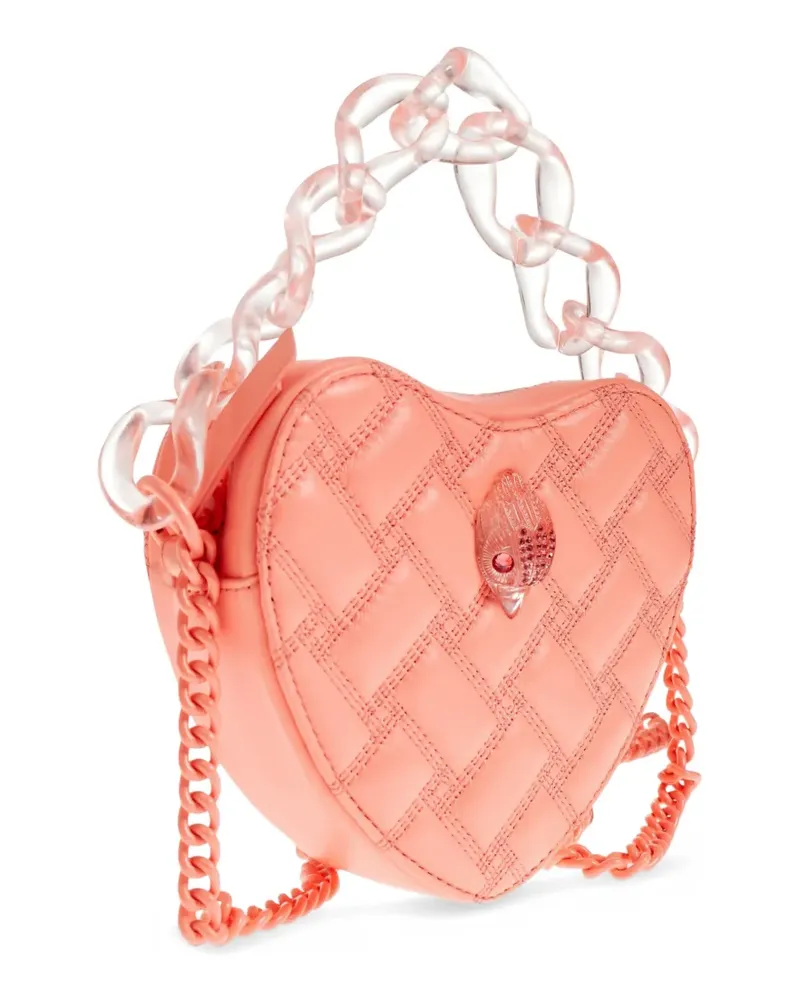 Kurt Geiger quilted heart-shape mini bag - Rosa Rosa