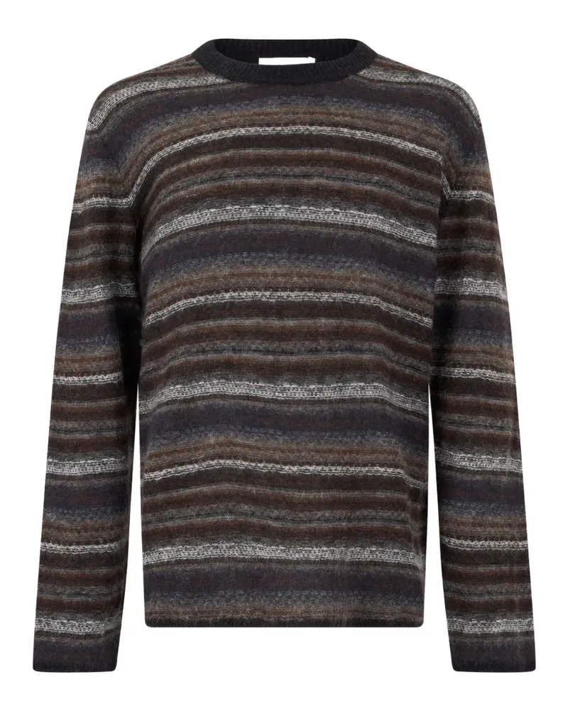 Roberto Collina Gestreifter Pullover - Braun Braun