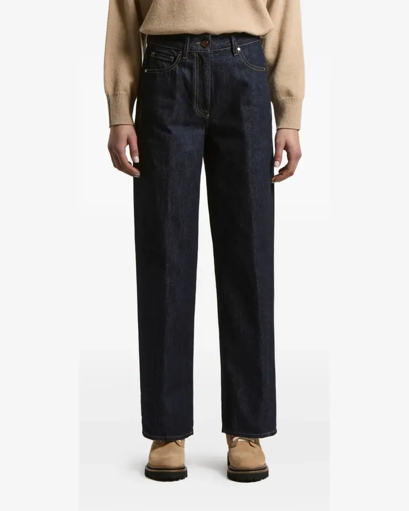 Peserico Jeans mit Logo-Patch - Blau Blau