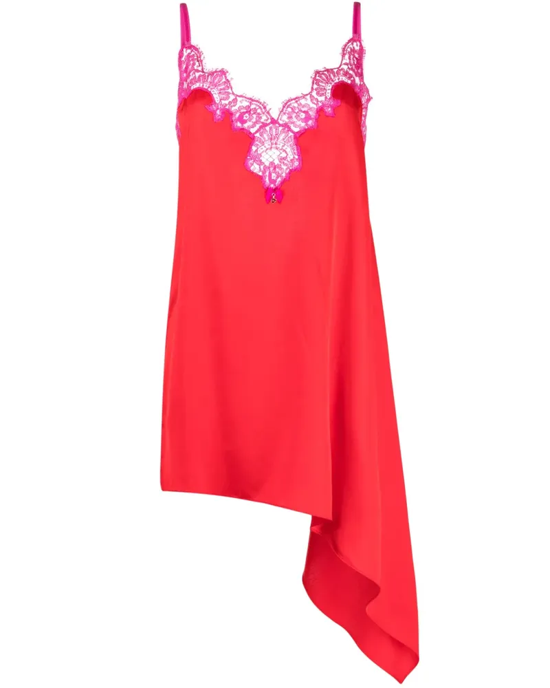 Dsquared2 Camisole-Kleid mit Spitzenborte - Rot Rot
