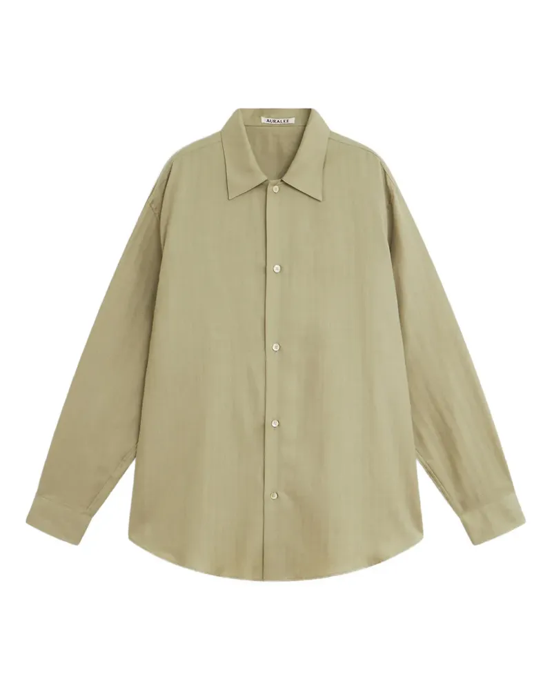 AURALEE Klassisches Hemd - Grün Grün