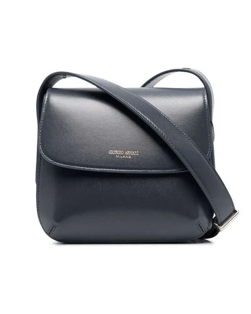 Giorgio Armani Schultertasche mit Logo-Print - Grau Grau