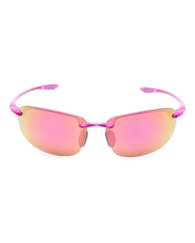Maui Jim Hookipa Sonnenbrille mit eckigem Gestell - Rosa Rosa