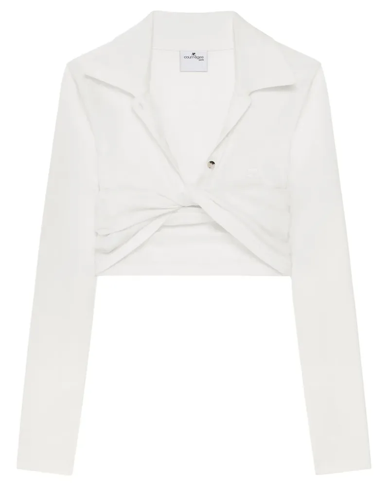 Courrèges Hemd mit Twist-Detail - Weiß Weiß