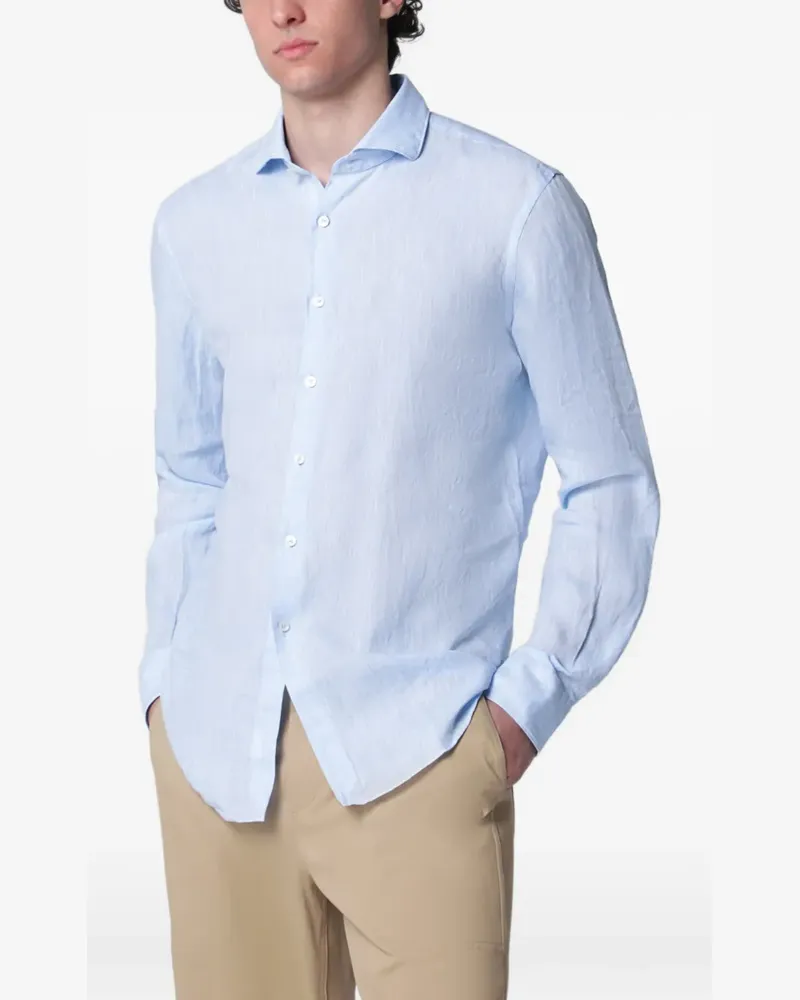 XACUS Klassisches Hemd - Blau Blau