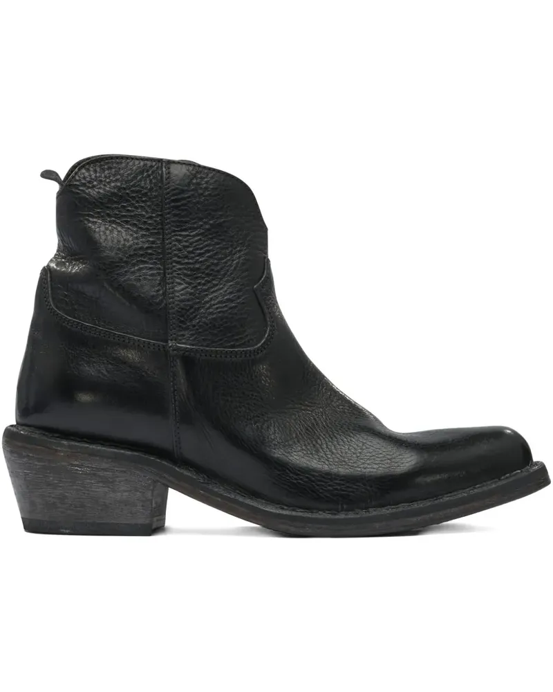 Moma Stiefel mit Reißverschluss 40mm - Schwarz Schwarz