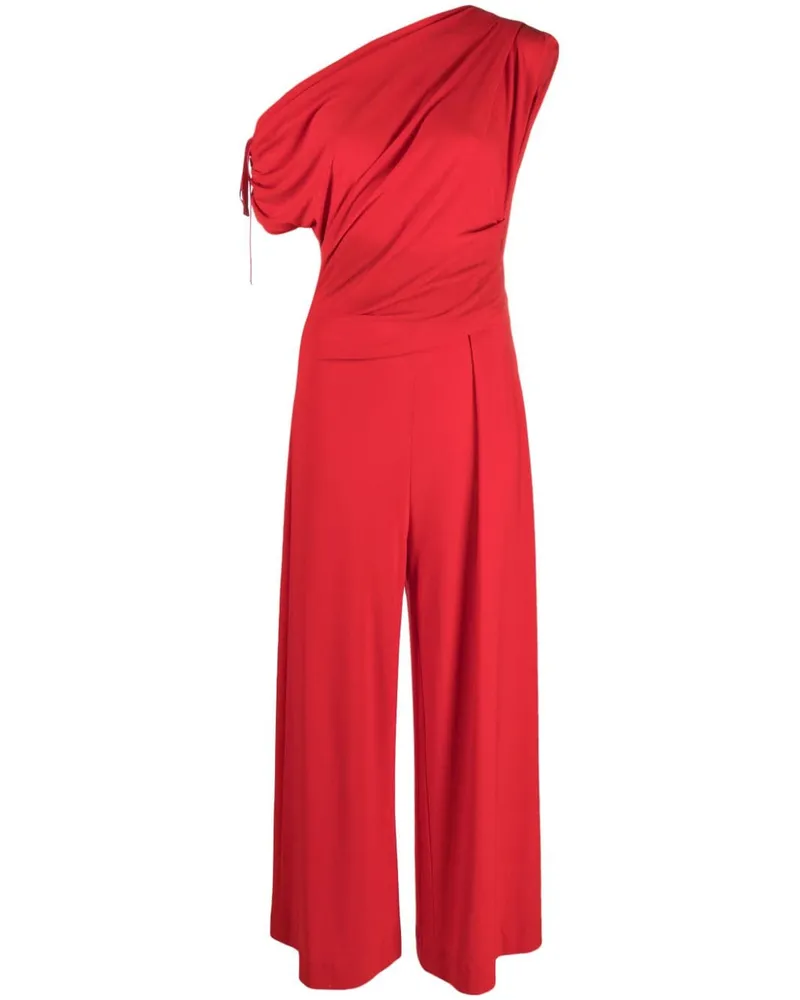 Talbot Runhof Drapierter Jumpsuit Rot