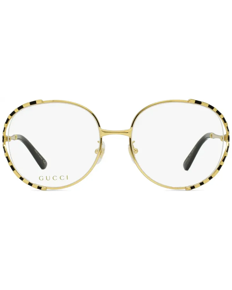 Gucci Brille mit rundem Gestell - Gold Gold