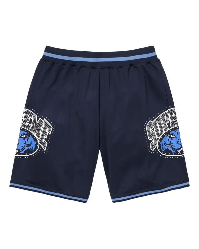 Supreme Being SS 25 - Navy" Shorts mit Nieten - Blau Blau