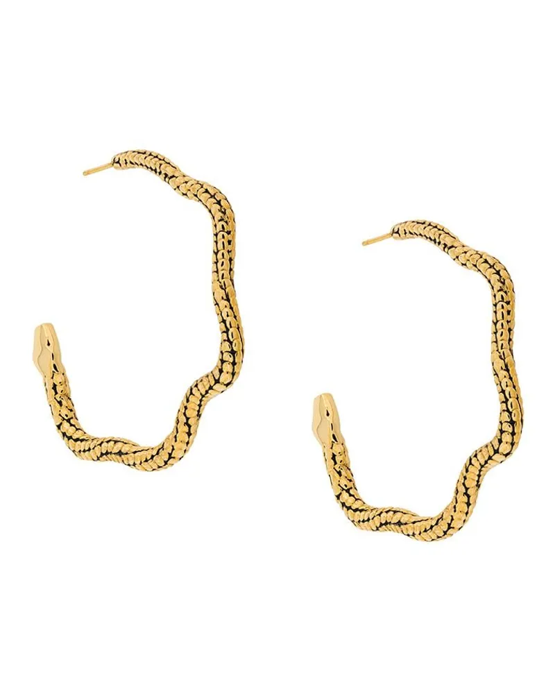 Aurélie Bidermann Ohrringe in Schlangenform - Metallic Metallic