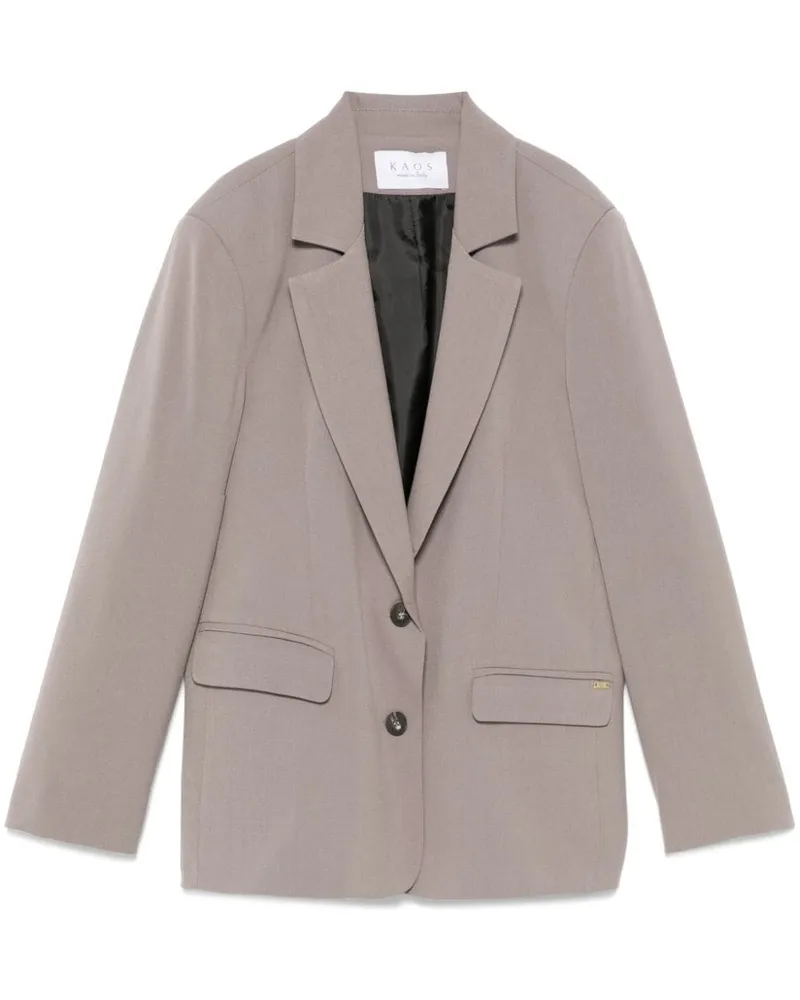 Kaos Jacke mit Logo-Schild - Nude Nude